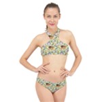 My Neighbor Totoro Pattern High Neck Bikini Set