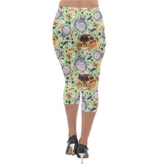 Lightweight Velour Capri Leggings  