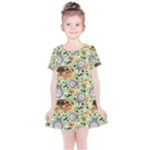 My Neighbor Totoro Pattern Kids  Simple Cotton Dress