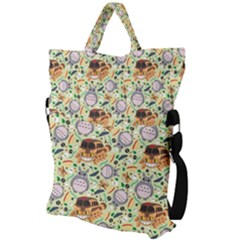 Fold Over Handle Tote Bag 