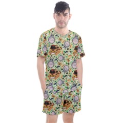 Men s Mesh T-Shirt and Shorts Set 