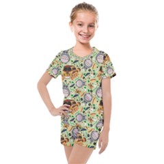 Kids  Mesh T-Shirt and Shorts Set 