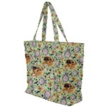 My Neighbor Totoro Pattern Zip Up Canvas Bag