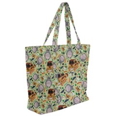 Zip Up Canvas Bag 