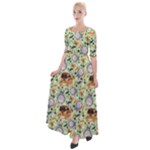 My Neighbor Totoro Pattern Half Sleeves Maxi Dress