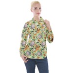 My Neighbor Totoro Pattern Women s Long Sleeve Pocket Shirt