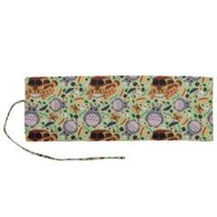 My Neighbor Totoro Pattern Roll Up Canvas Pencil Holder (M) from ArtsNow.com