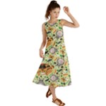 My Neighbor Totoro Pattern Summer Maxi Dress