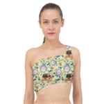 My Neighbor Totoro Pattern Spliced Up Bikini Top 