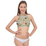 My Neighbor Totoro Pattern Cross Front Halter Bikini Top