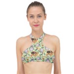 My Neighbor Totoro Pattern High Neck Bikini Top