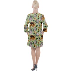 Open Neck Shift Dress 