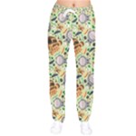 My Neighbor Totoro Pattern Women Velvet Drawstring Pants