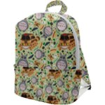 My Neighbor Totoro Pattern Zip Up Backpack