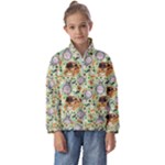 My Neighbor Totoro Pattern Kids  Half Zip Hoodie