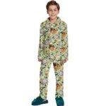 My Neighbor Totoro Pattern Kids  Long Sleeve Velvet Pajamas Set