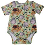 My Neighbor Totoro Pattern Baby Short Sleeve Bodysuit