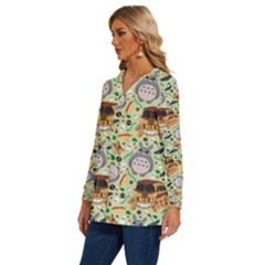 Long Sleeve Drawstring Hooded Top 