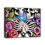 Floral Skeletons Canvas 10  x 8  (Stretched)