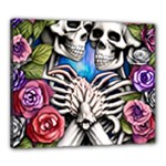 Floral Skeletons Canvas 24  x 20  (Stretched)