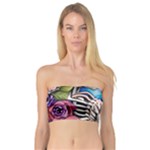 Floral Skeletons Bandeau Top