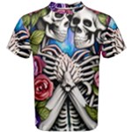 Floral Skeletons Men s Cotton Tee