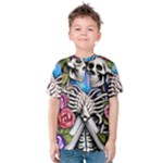 Floral Skeletons Kids  Cotton Tee