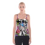 Floral Skeletons Spaghetti Strap Top