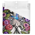 Floral Skeletons Duvet Cover (Queen Size)