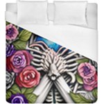 Floral Skeletons Duvet Cover (King Size)