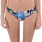 Floral Skeletons Reversible Hipster Bikini Bottoms