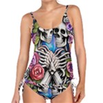 Floral Skeletons Tankini Set