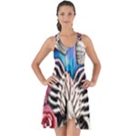 Floral Skeletons Show Some Back Chiffon Dress