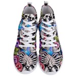 Floral Skeletons Men s Lightweight High Top Sneakers