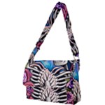 Floral Skeletons Full Print Messenger Bag (S)