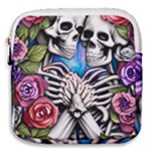 Floral Skeletons Mini Square Pouch