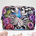 Floral Skeletons Make Up Pouch (Medium)