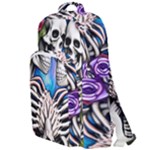 Floral Skeletons Double Compartment Backpack