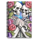 Floral Skeletons 5.5  x 8.5  Notebook