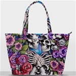 Floral Skeletons Back Pocket Shoulder Bag 