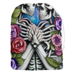 Floral Skeletons Drawstring Pouch (3XL)