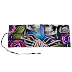 Floral Skeletons Roll Up Canvas Pencil Holder (S) from ArtsNow.com