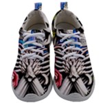 Floral Skeletons Mens Athletic Shoes