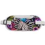 Floral Skeletons Rounded Waist Pouch