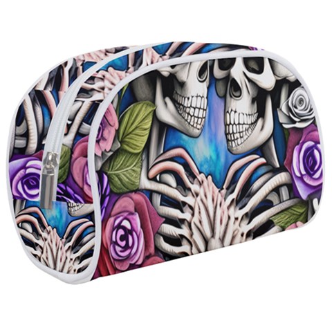 Floral Skeletons Make Up Case (Medium) from ArtsNow.com