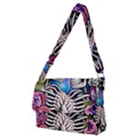 Floral Skeletons Full Print Messenger Bag (M)