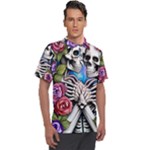 Floral Skeletons Men s Polo Tee