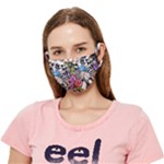 Floral Skeletons Crease Cloth Face Mask (Adult)