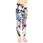 Floral Skeletons Kids  Classic Winter Leggings