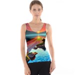 Sunset Over A Lake Tank Top